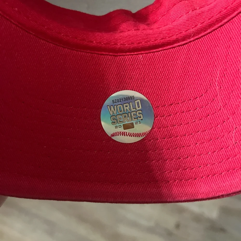 47 Red World Series ATL Braves Champions Cap